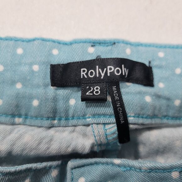 RolyPoly Stretch Fit Denim Jeans Turquoise 28 - Picture 2 of 9